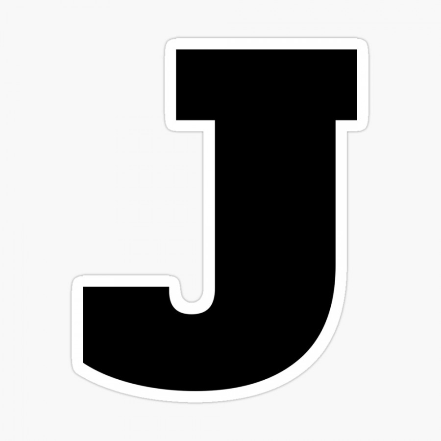 Alphabet J (Uppercase letter j), Letter J  Art Board Print