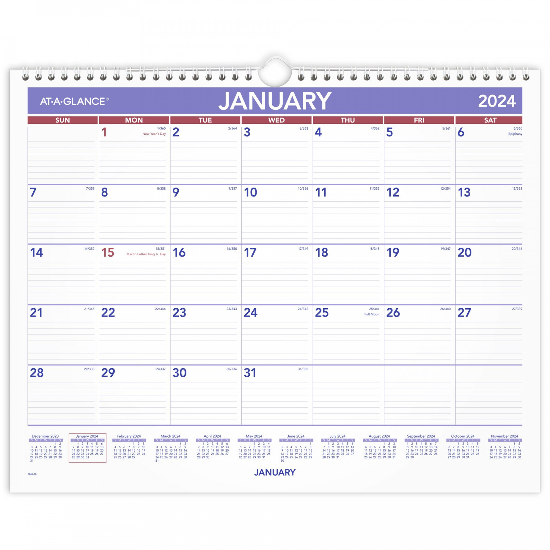 AT-A-GLANCE  Monthly Wall Calendar Medium  x  - Monthly Wall  Calendars