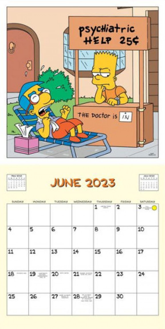 Barnes and Noble The Simpsons  Wall Calendar  The Summit