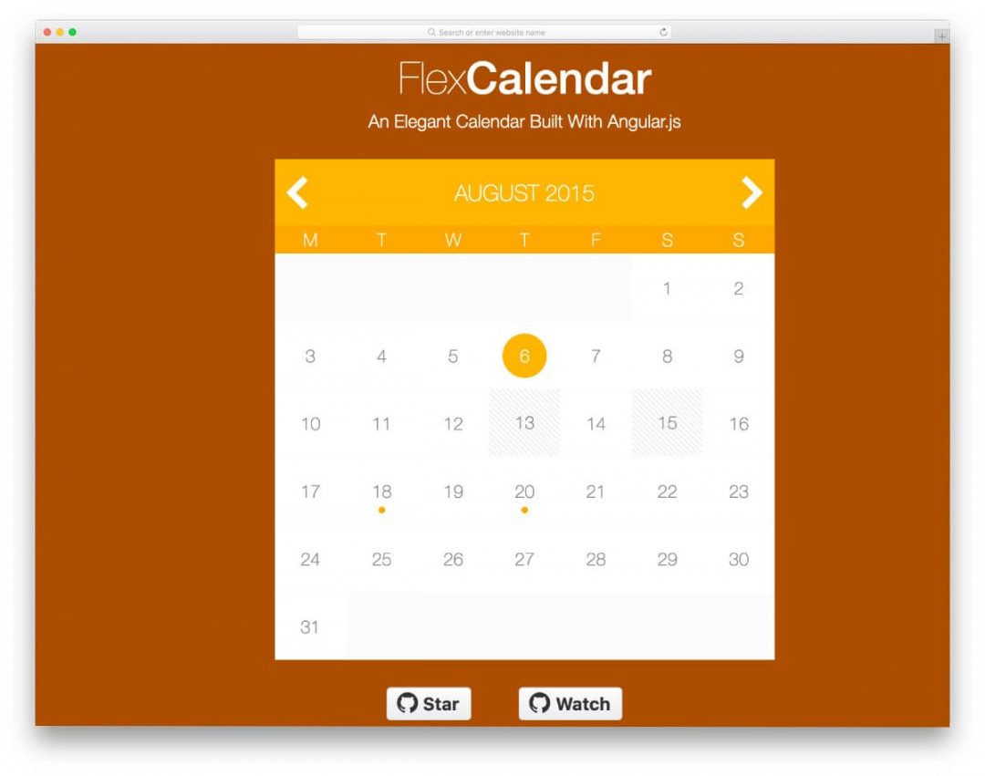 Best HTML Calendar Designs  - uiCookies