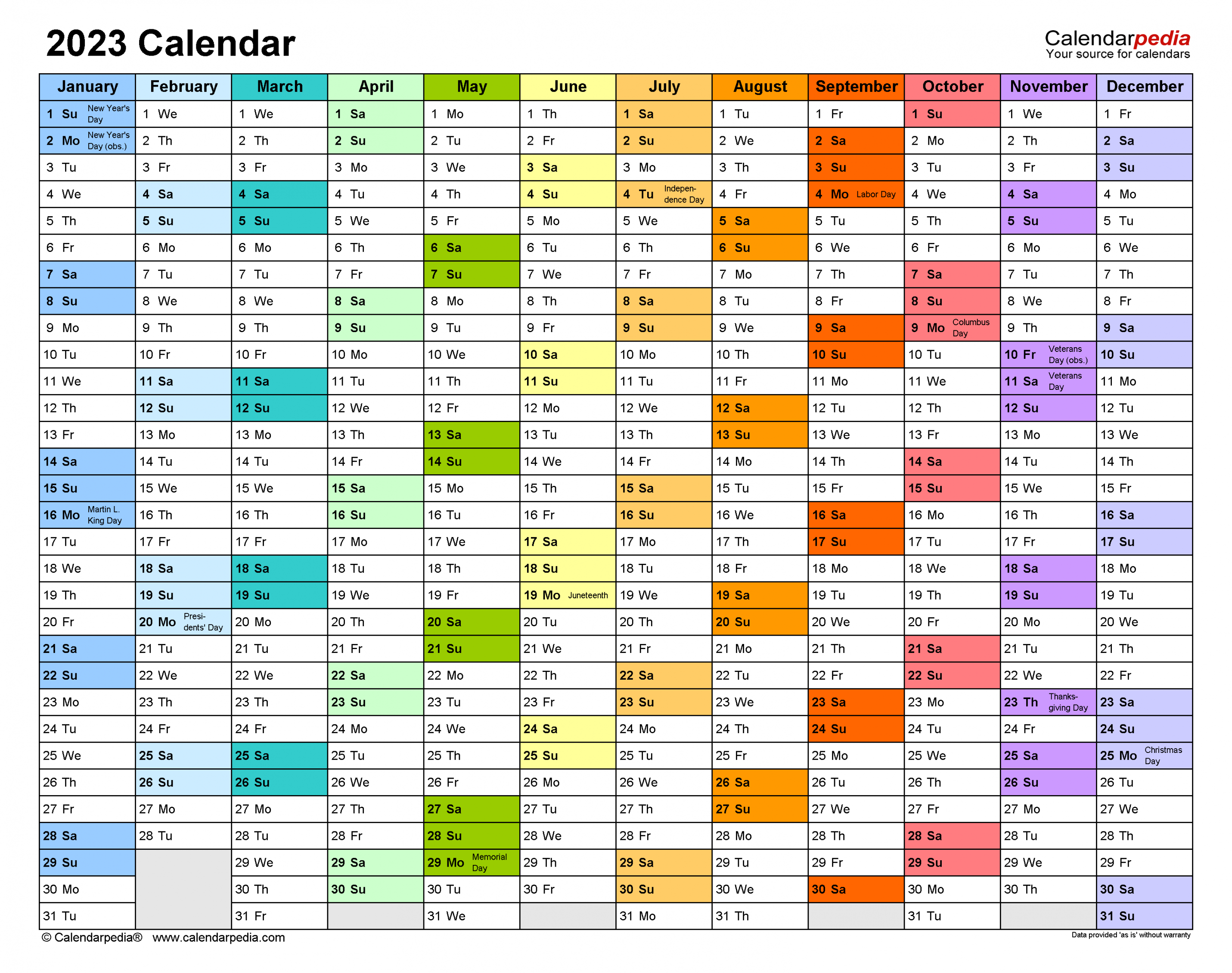 Calendar - Free Printable Excel Templates - Calendarpedia