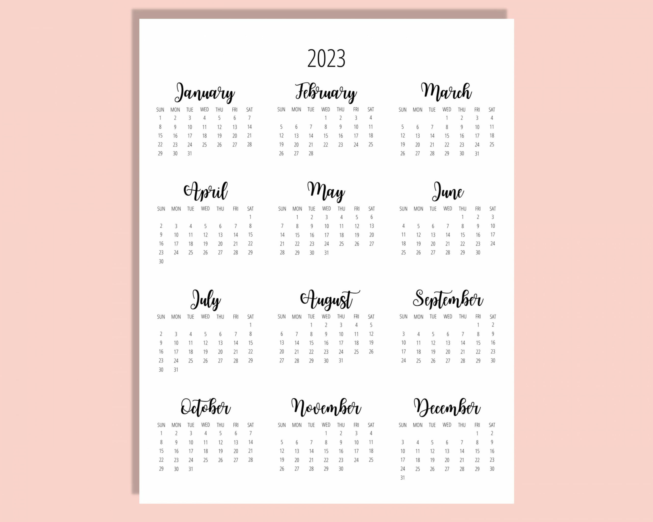 Calendar Template