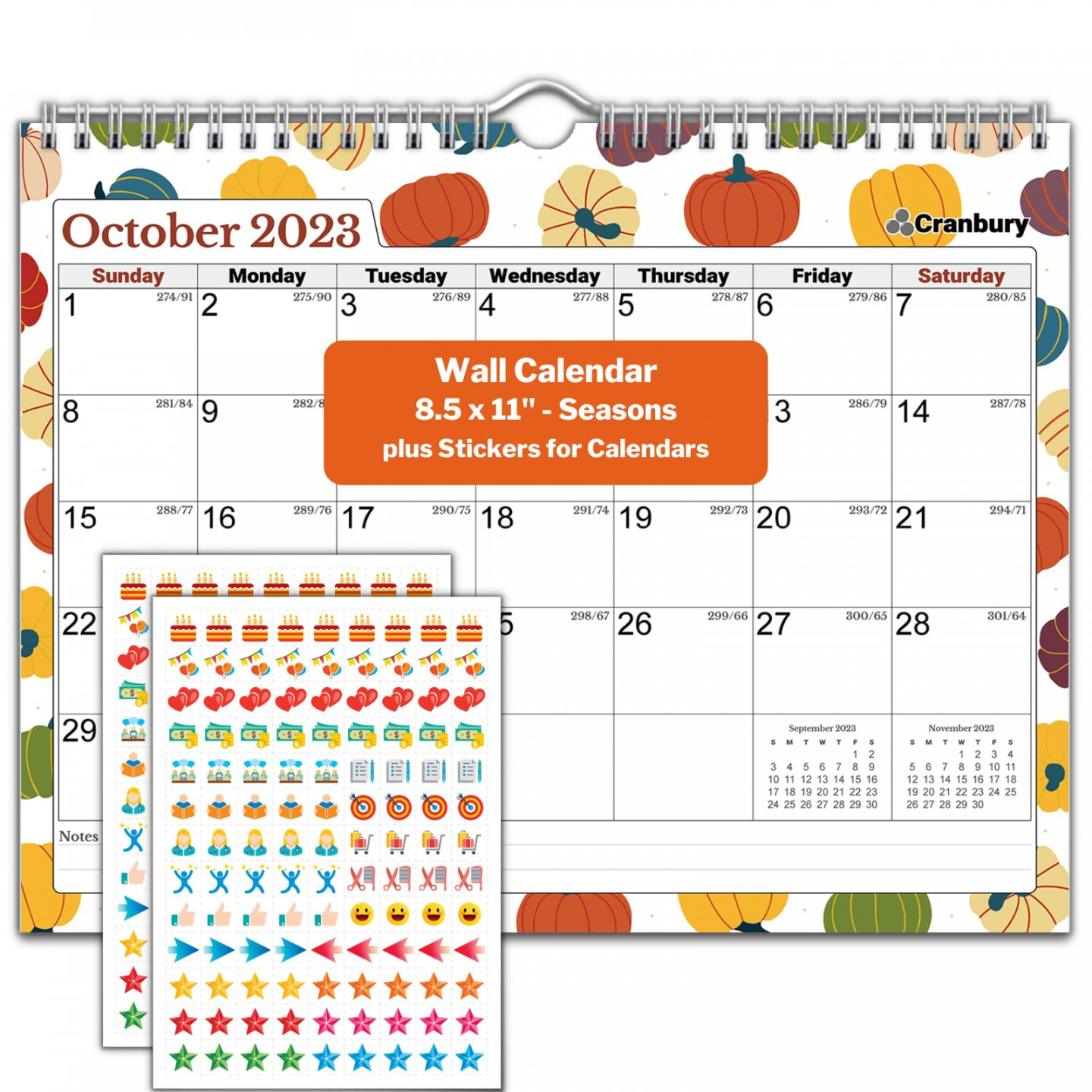 CRANBURY Small Wall Calendar  (