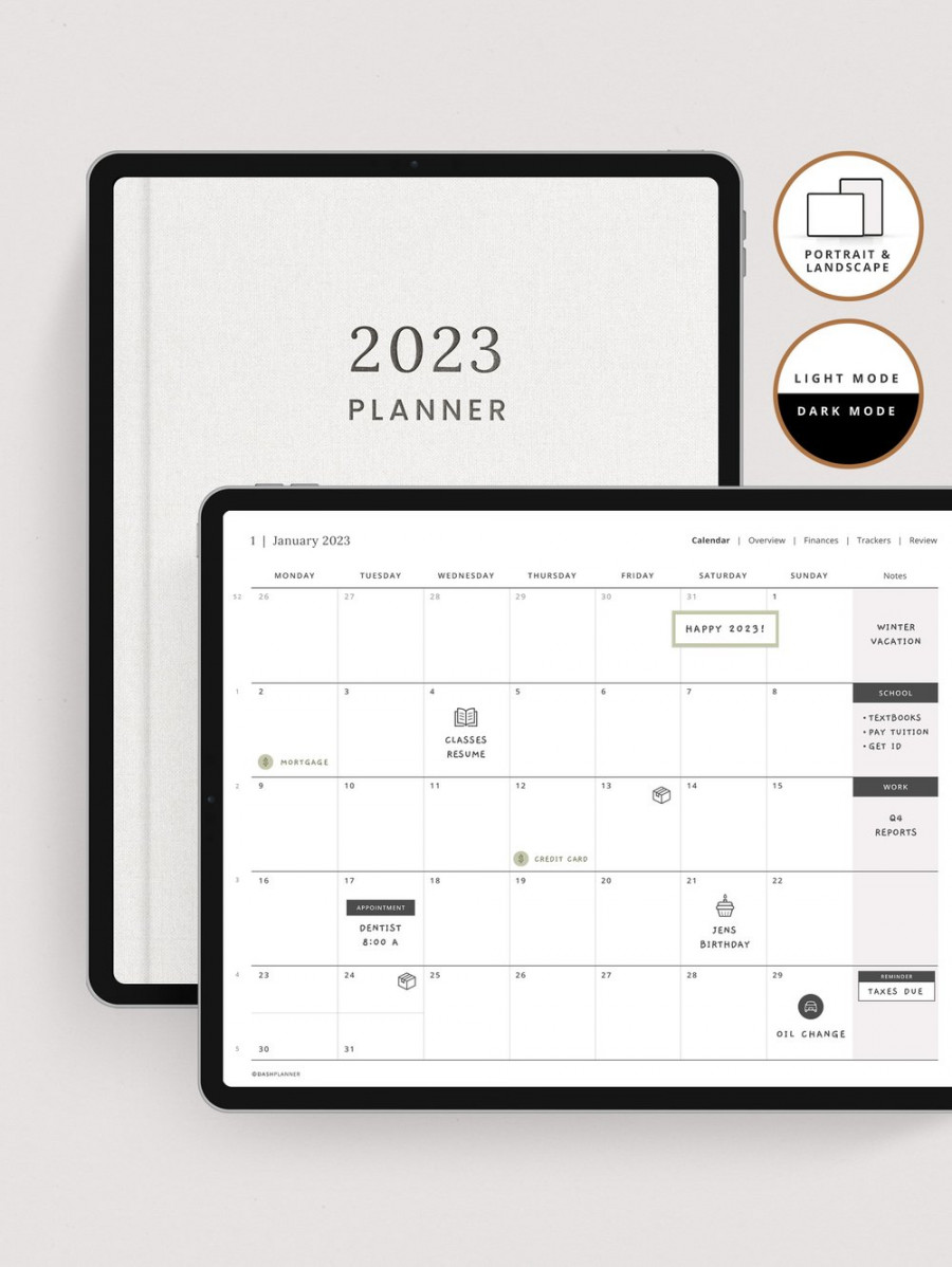 Digital Planner for iPad & Tablets — Dash Planner