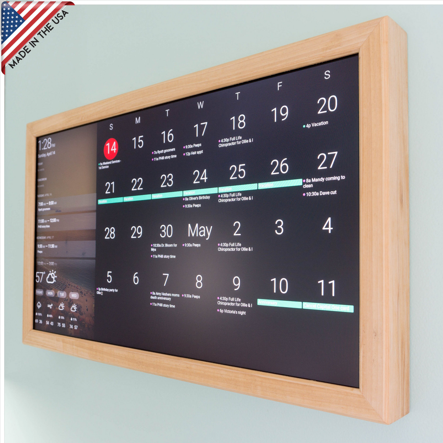 Digital Wall Display Smart Screen Wifi Calendar - Etsy