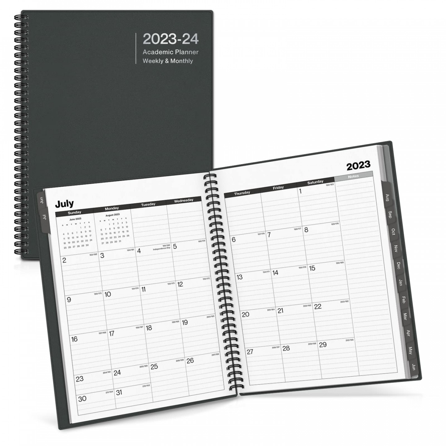 Dunwell Weekly Monthly Planner - (Gray) -