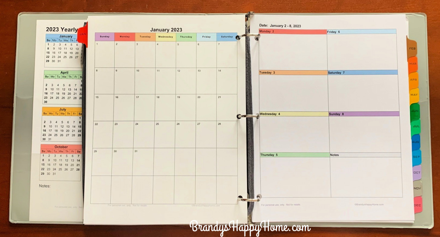 FREE  Calendar Planner Printables
