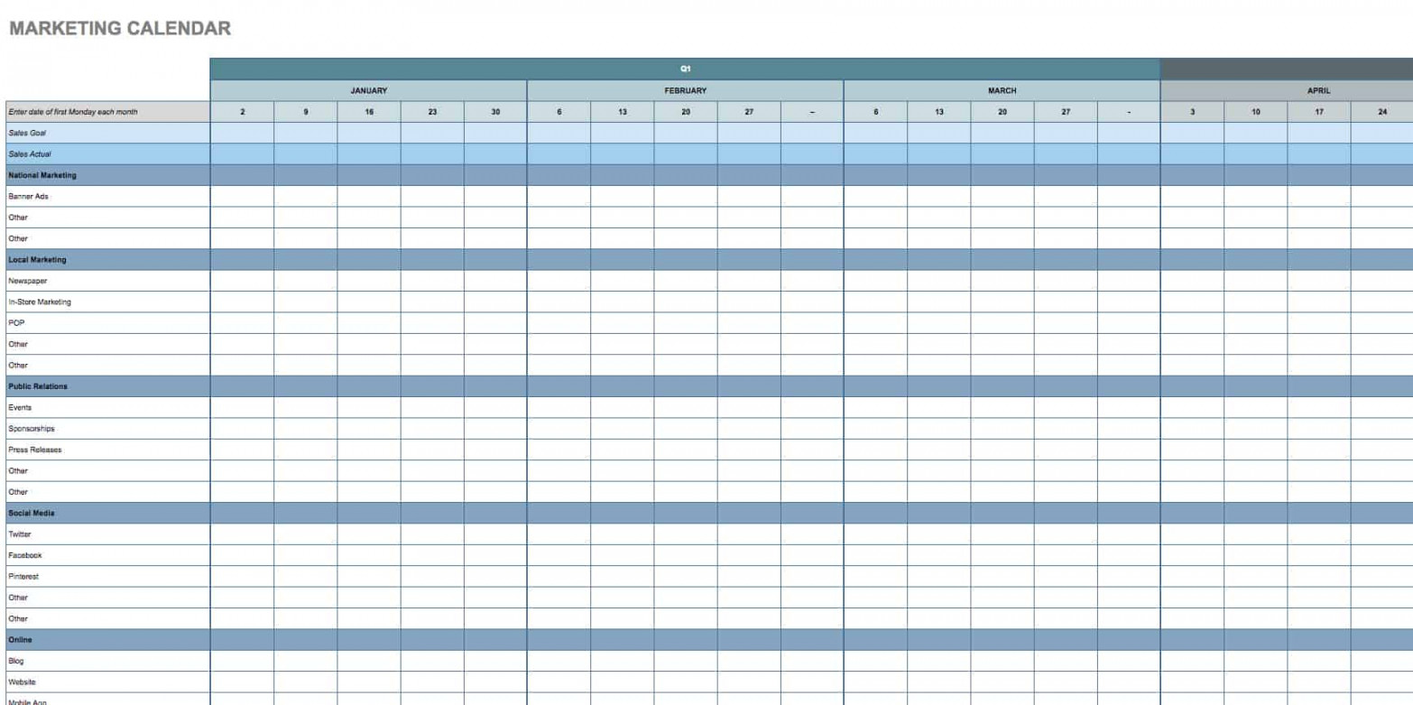 Free Google Calendar Templates  Smartsheet