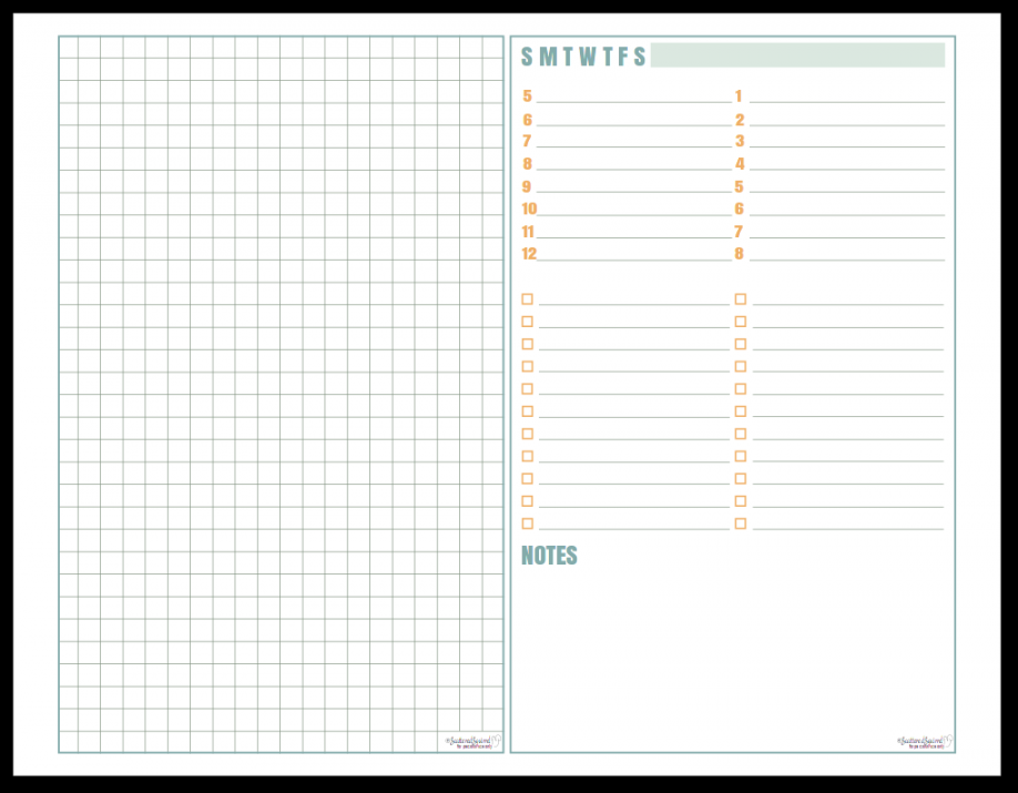 Full and Half-Size Daily Planner Printables as Requested