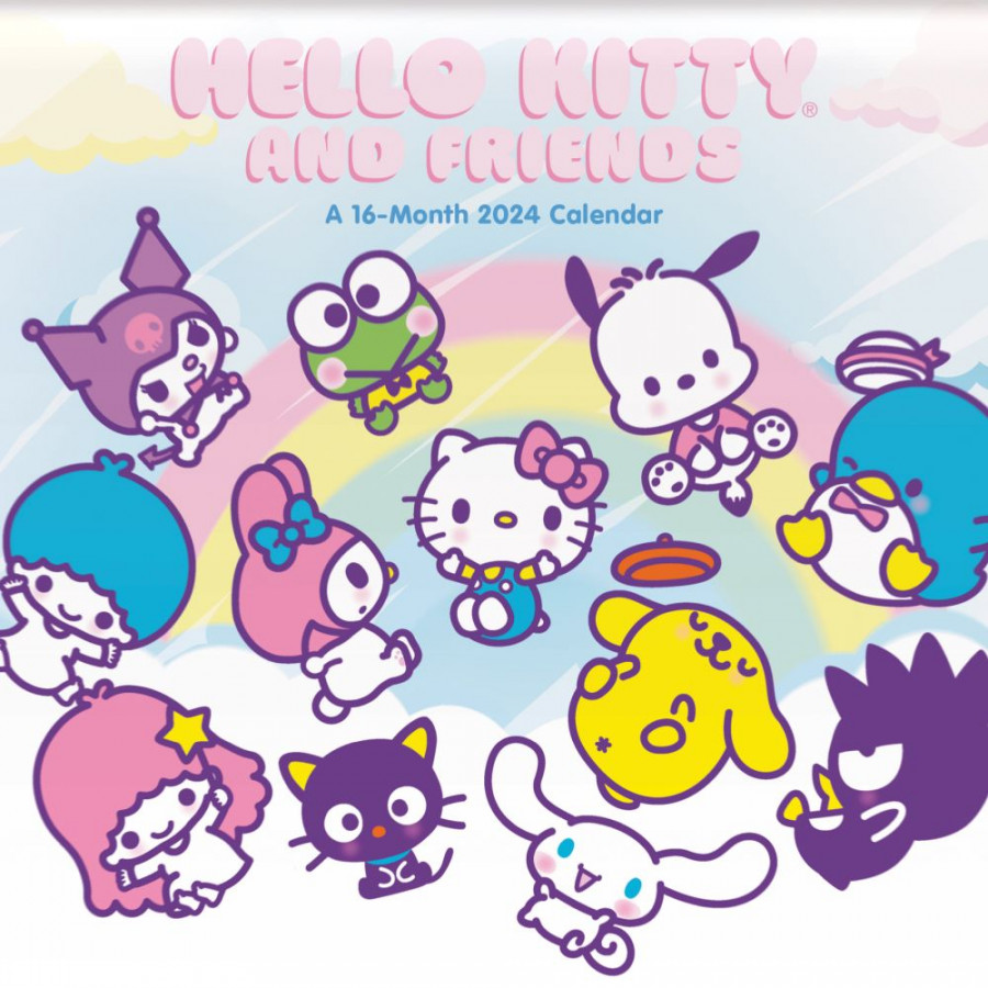 Hello Kitty Exclusive with Decal  Wall Calendar