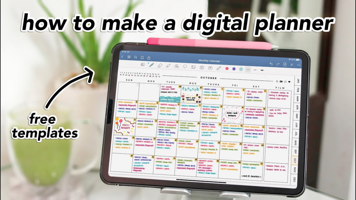how i make and use my digital planner on my ipad