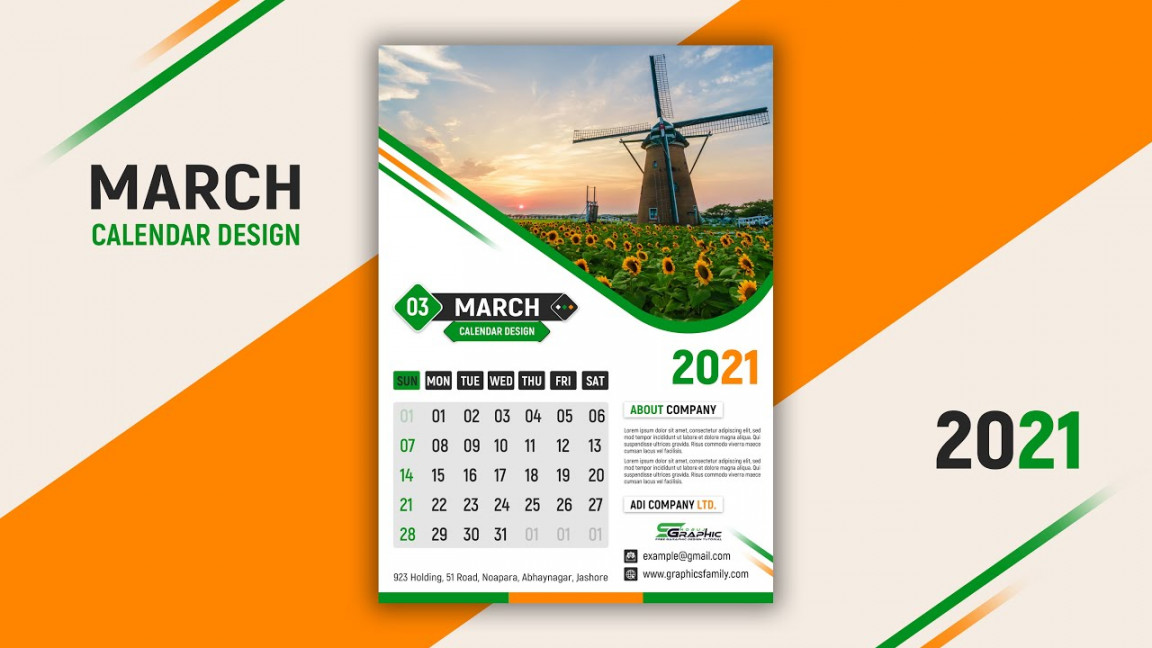 How to create a calendar design in adobe photoshop cc