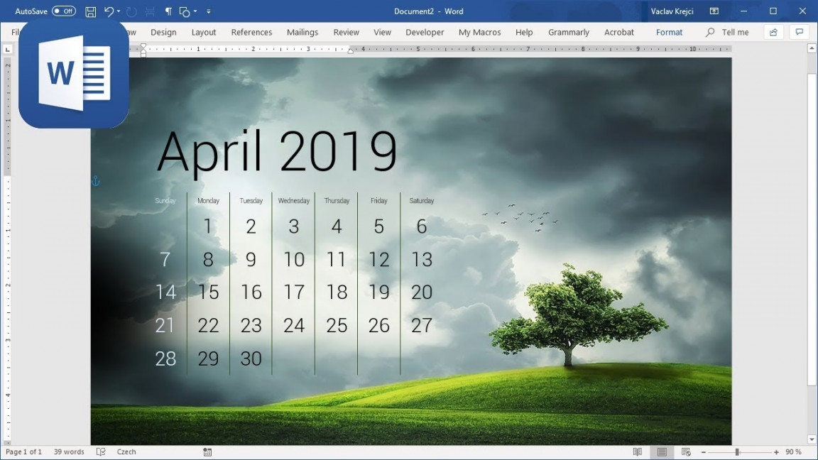 How to create Calendar 📆 in Microsoft Word (Tutorial)