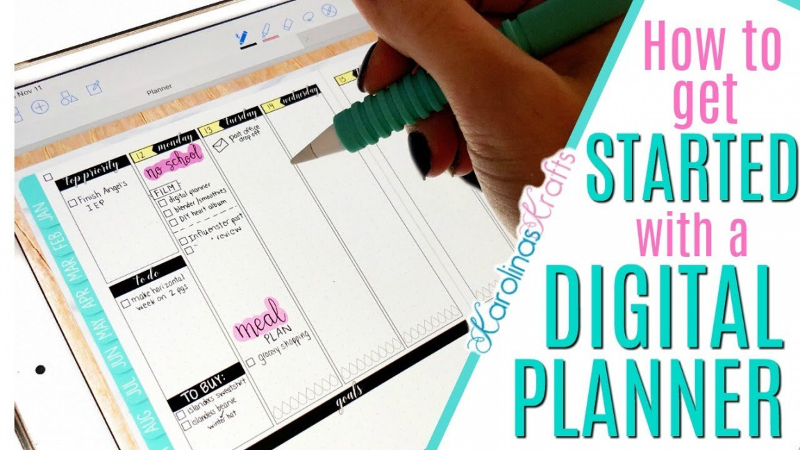 HOW TO GET STARTED WITH A DIGITAL PLANNER, ipad pro digital planner using  GoodNotes