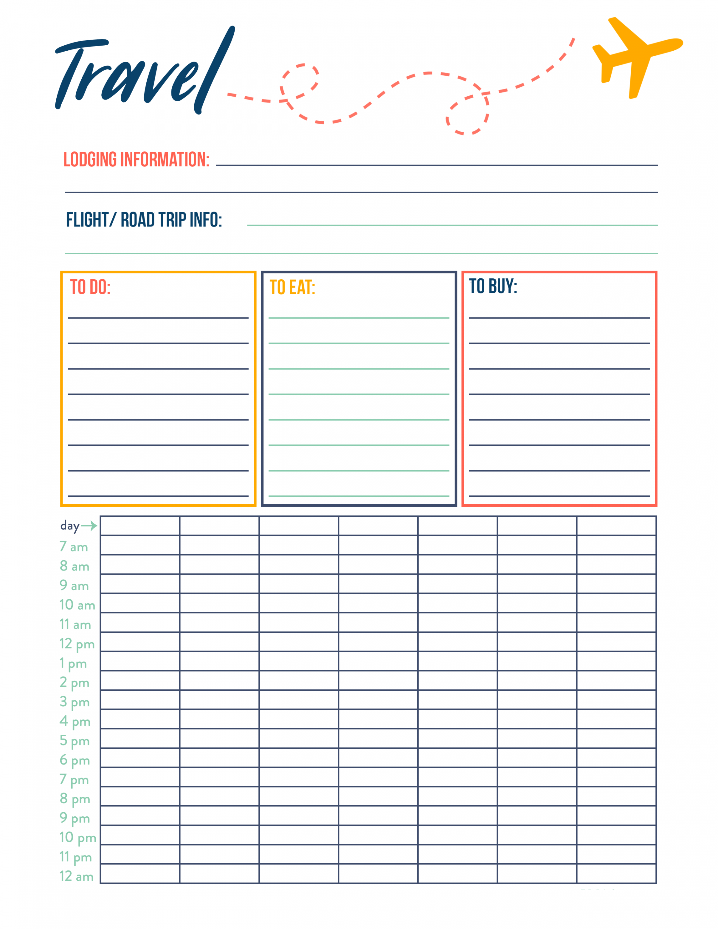 How To Use a Travel Planner (Free Printable)  Travel planner