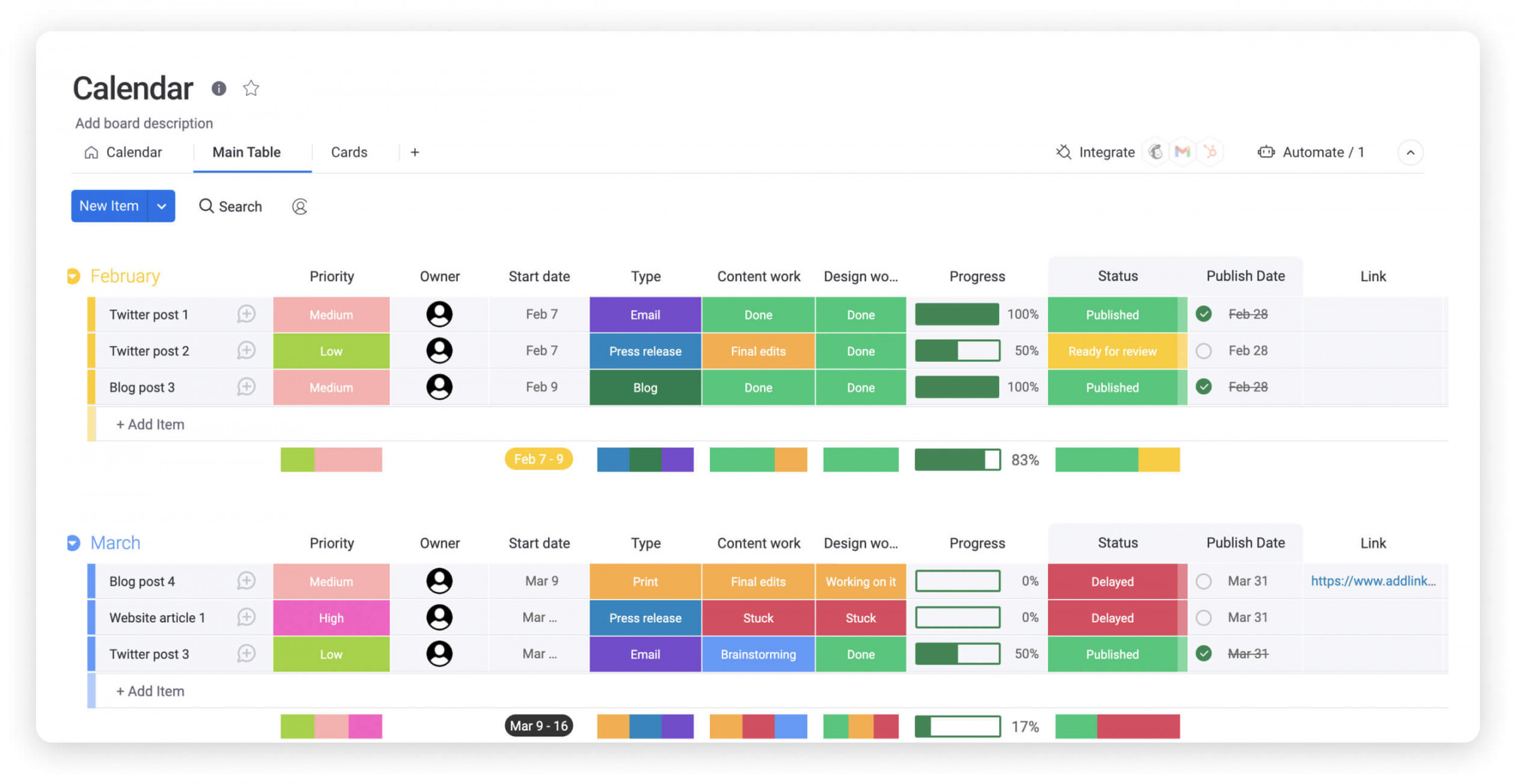 Intuitive Google Docs Calendar Template + How To Use It