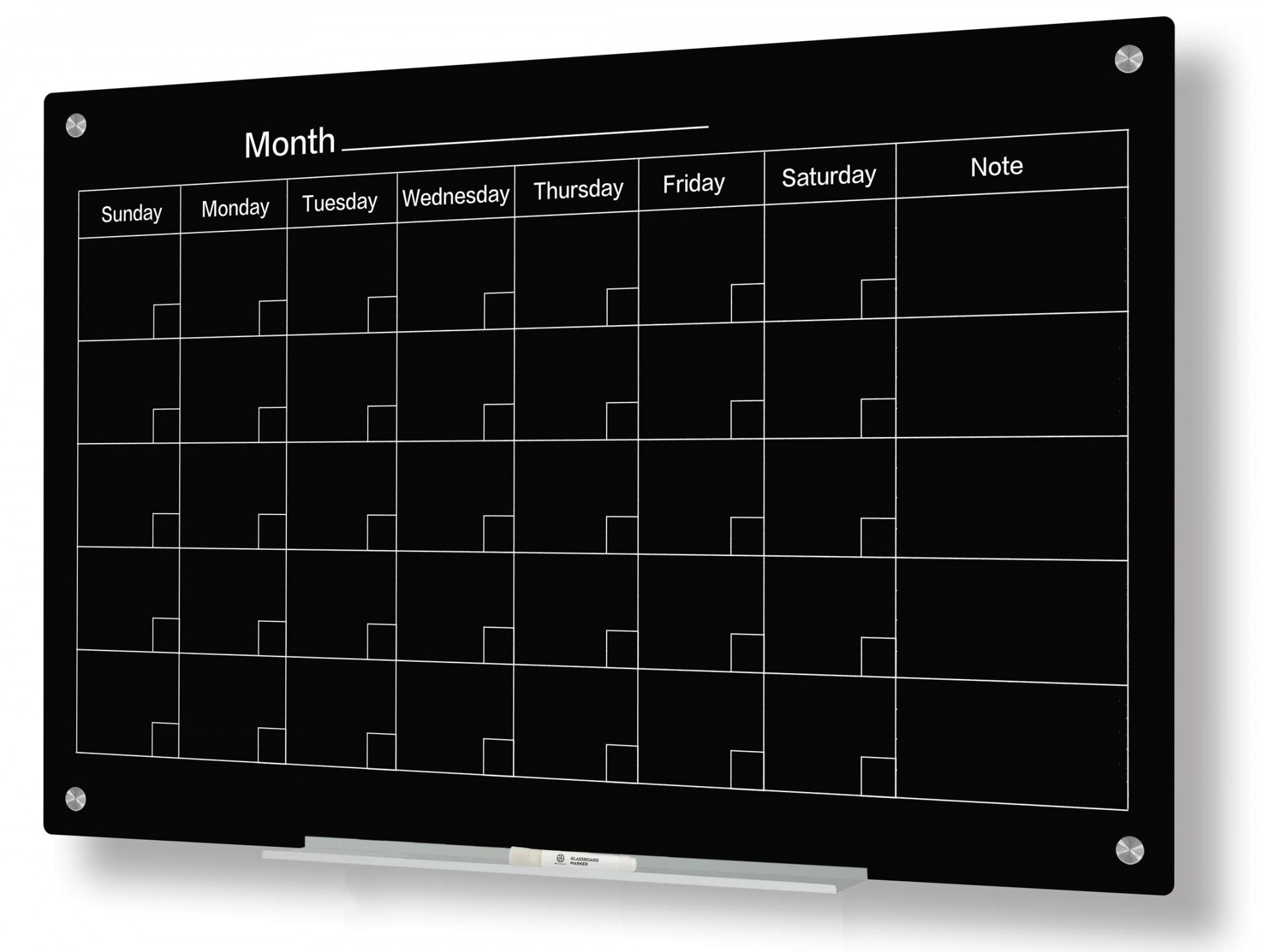 J&J worldwide Magnetic Whiteboard Calendar, 