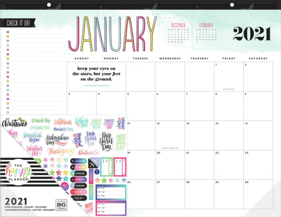 Me & My Big Ideas The Happy Planner Desk Calendar