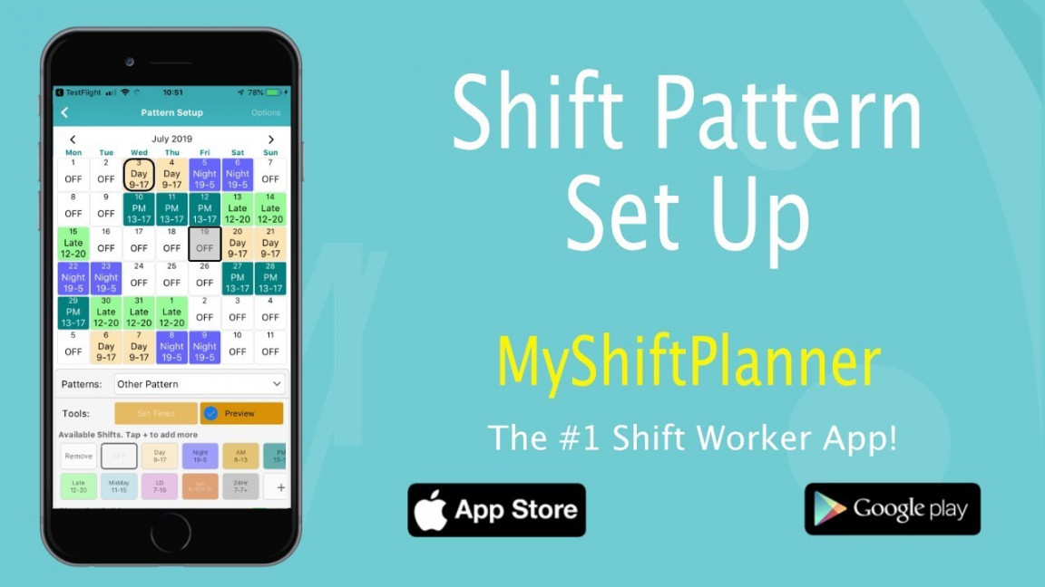 New Shift Pattern Set Up - V.