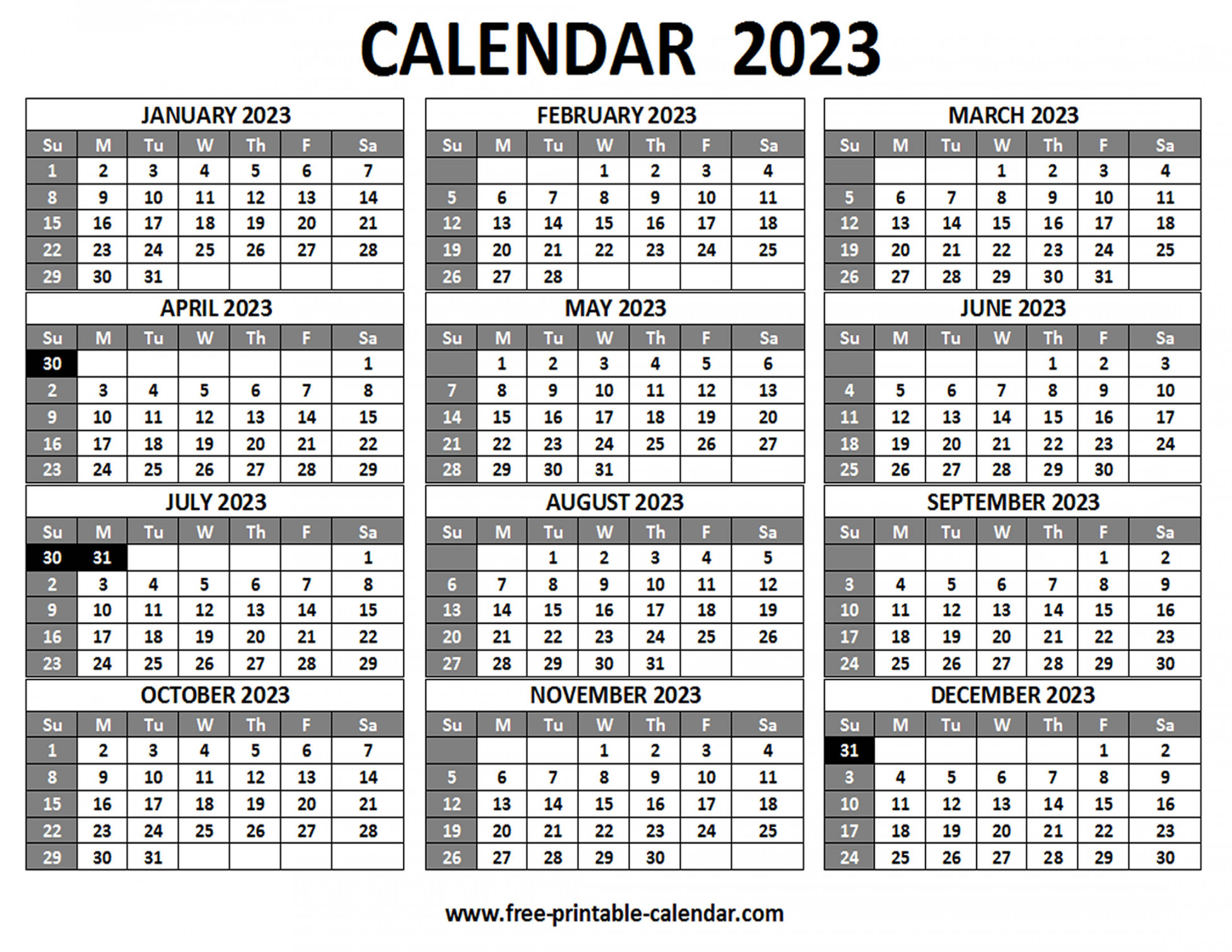 Printable  Calendar - Free-printable-calendar