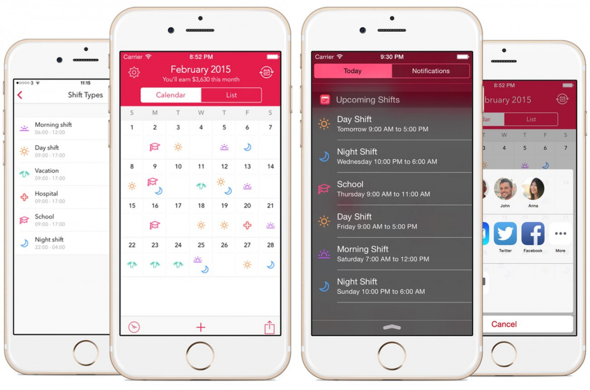 Shifts: An iPhone Work Calendar – The Sweet Setup