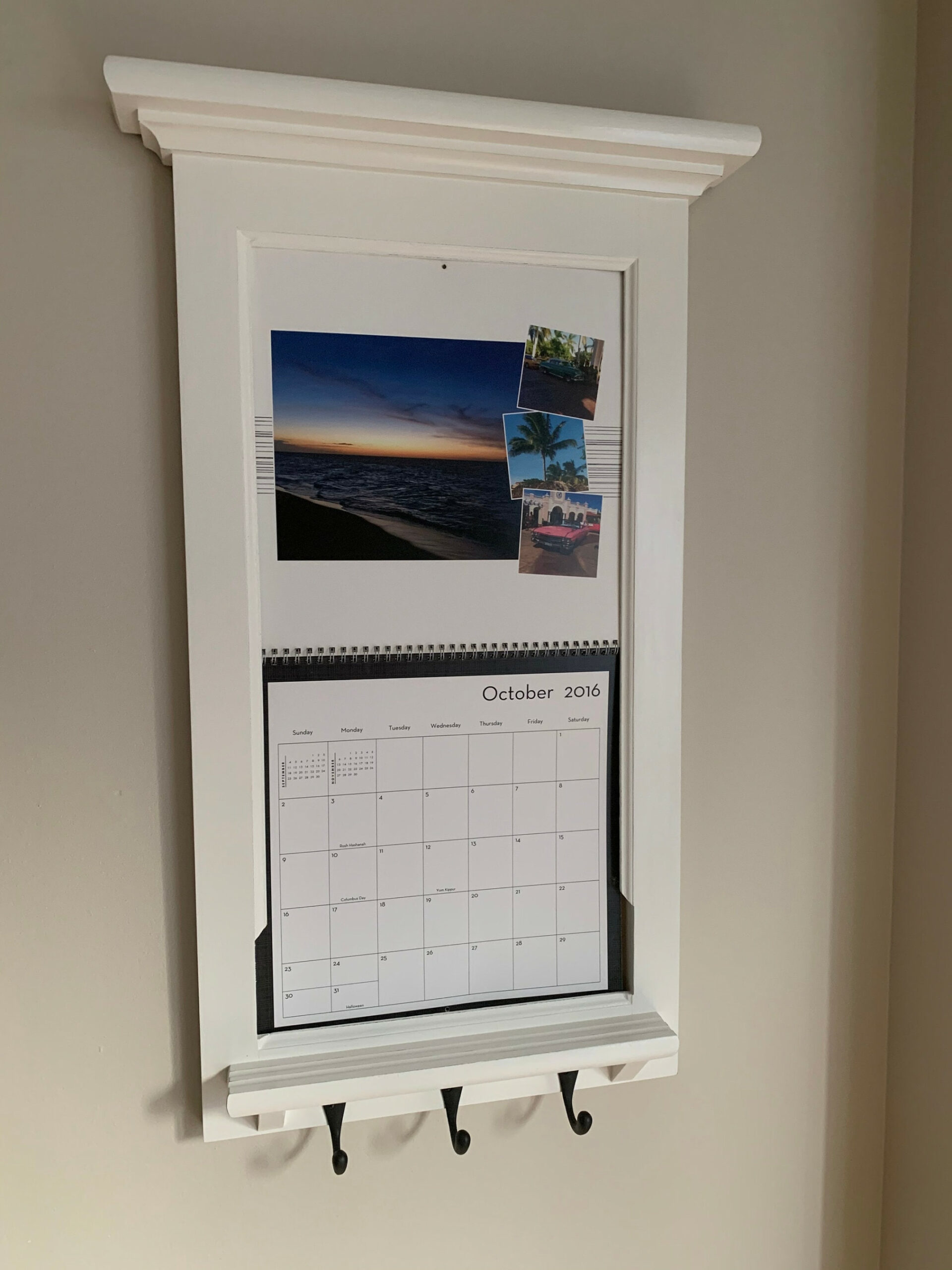Shutterfly Calendar Frame Family Organizer Storage Shelf With - Etsy