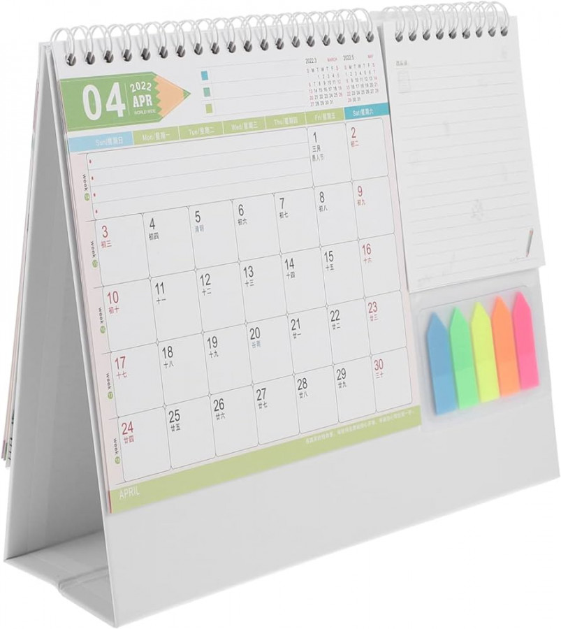 STOBOK pc   Calendar Mini Calendar Desk Calendars Large Desk  Calendar Office Desk Calendar Table Calendar Daily Planner Calendar   Desk