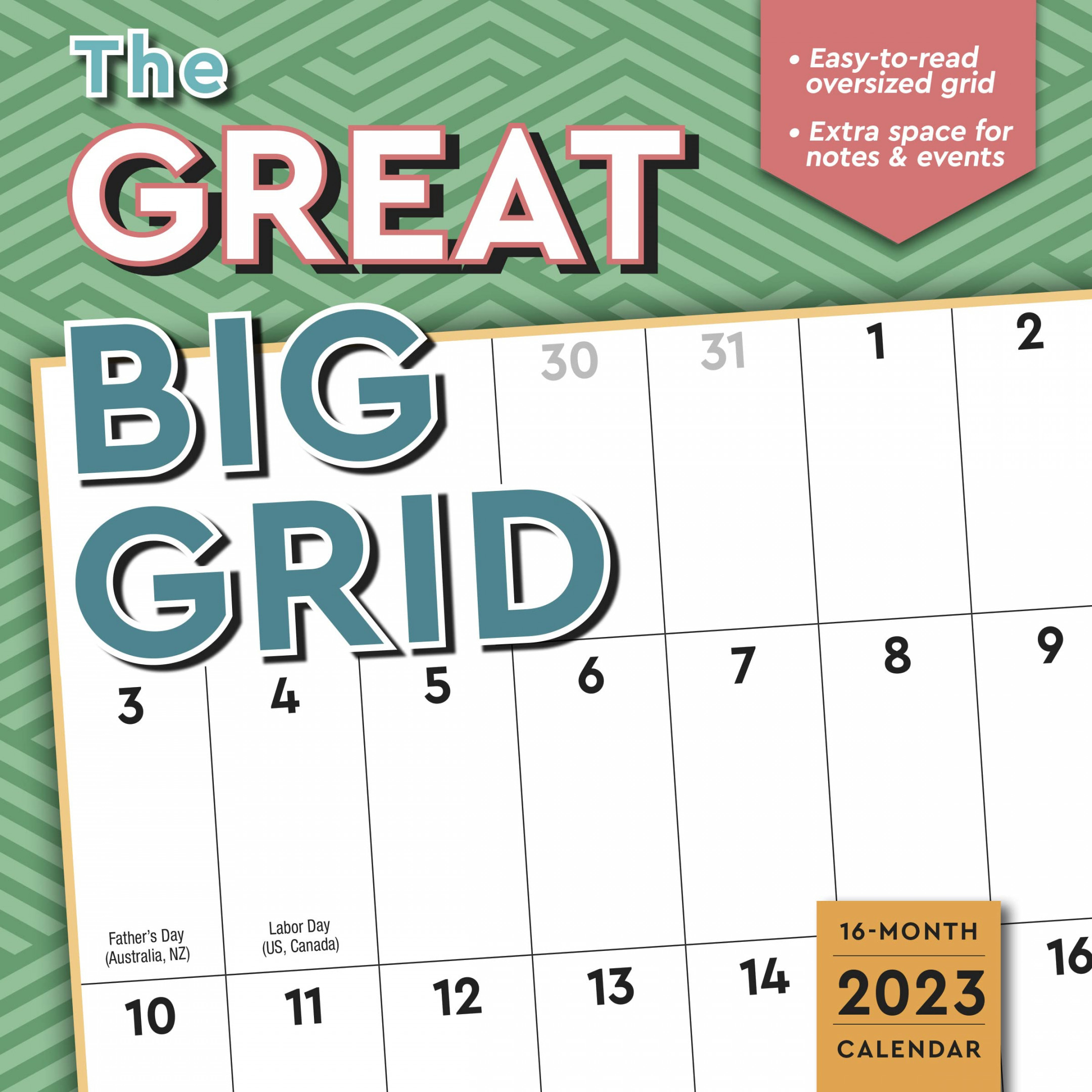 The Great Big Grid  Wall Calendar, " x "