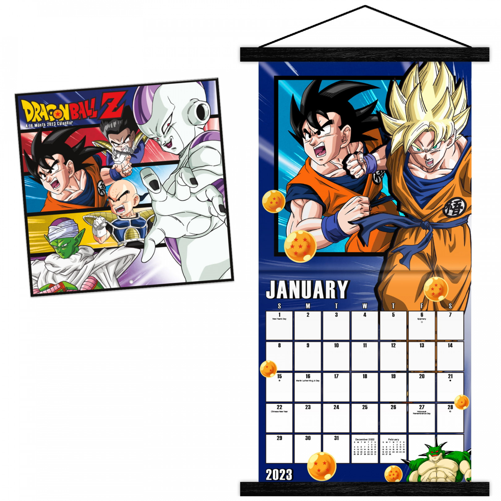 Trends International  Dragon Ball Z Wall Calendar & Magnetic Frame