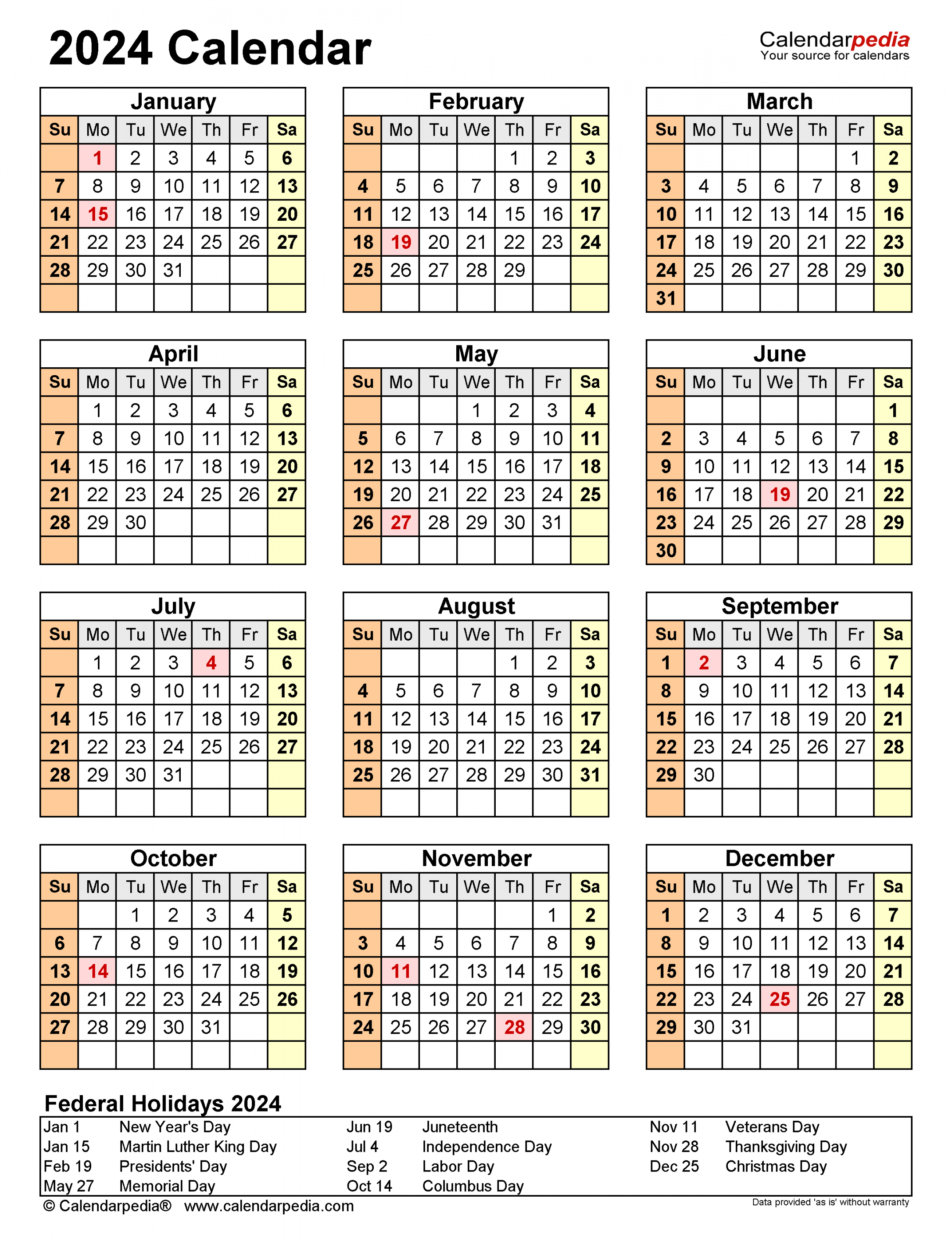 Calendar - Free Printable Excel Templates - Calendarpedia