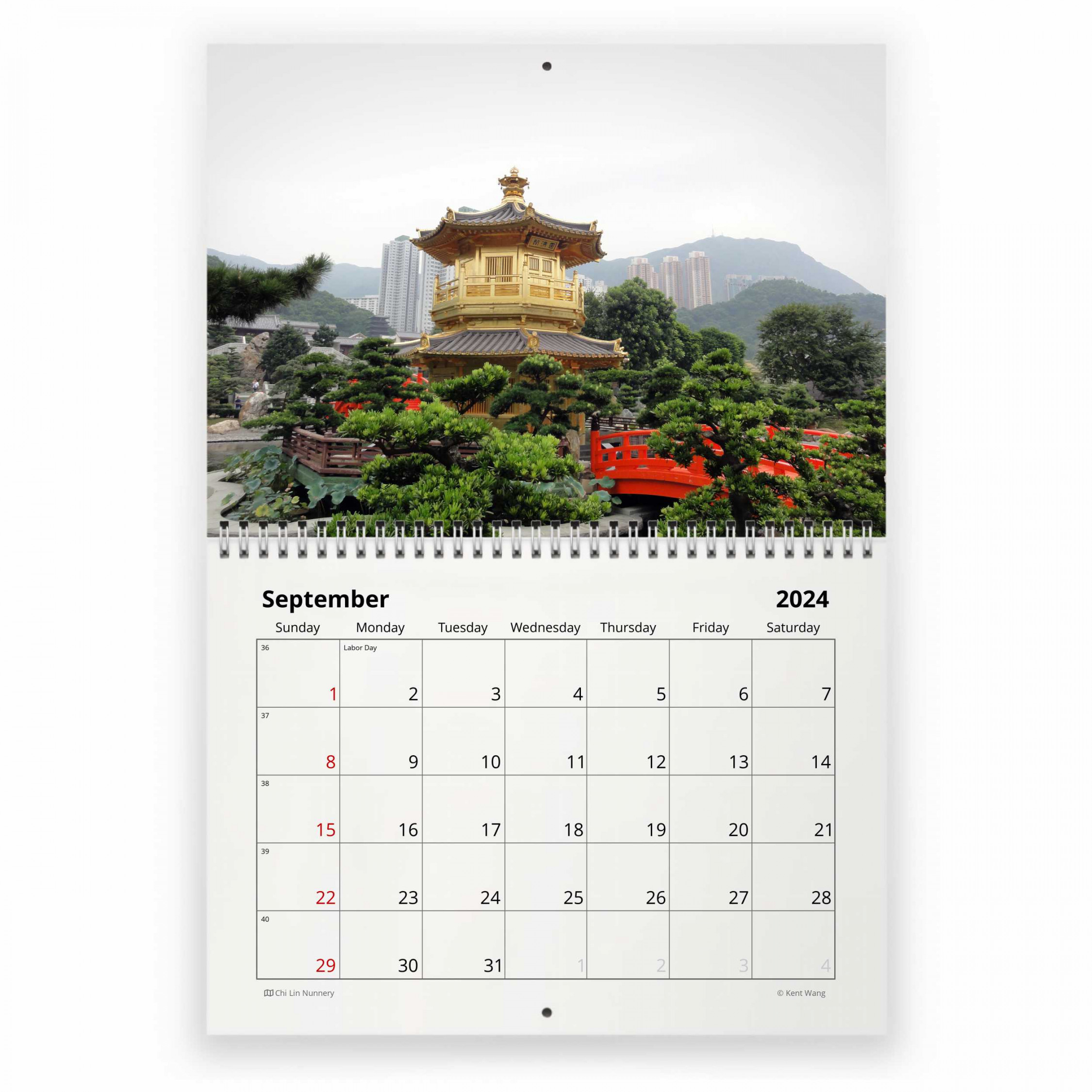 Hong Kong  Wall Calendar
