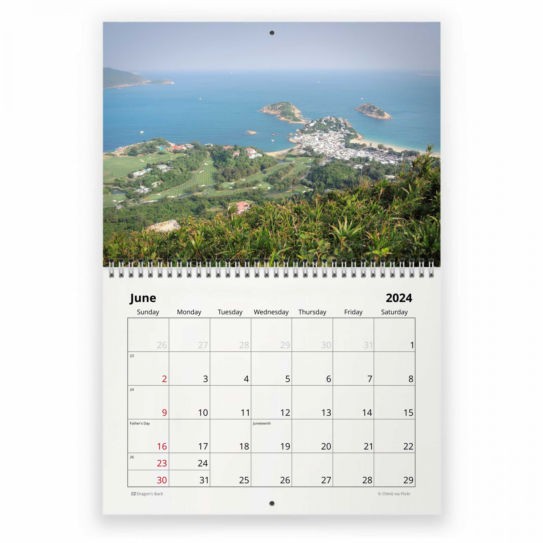 Hong Kong  Wall Calendar