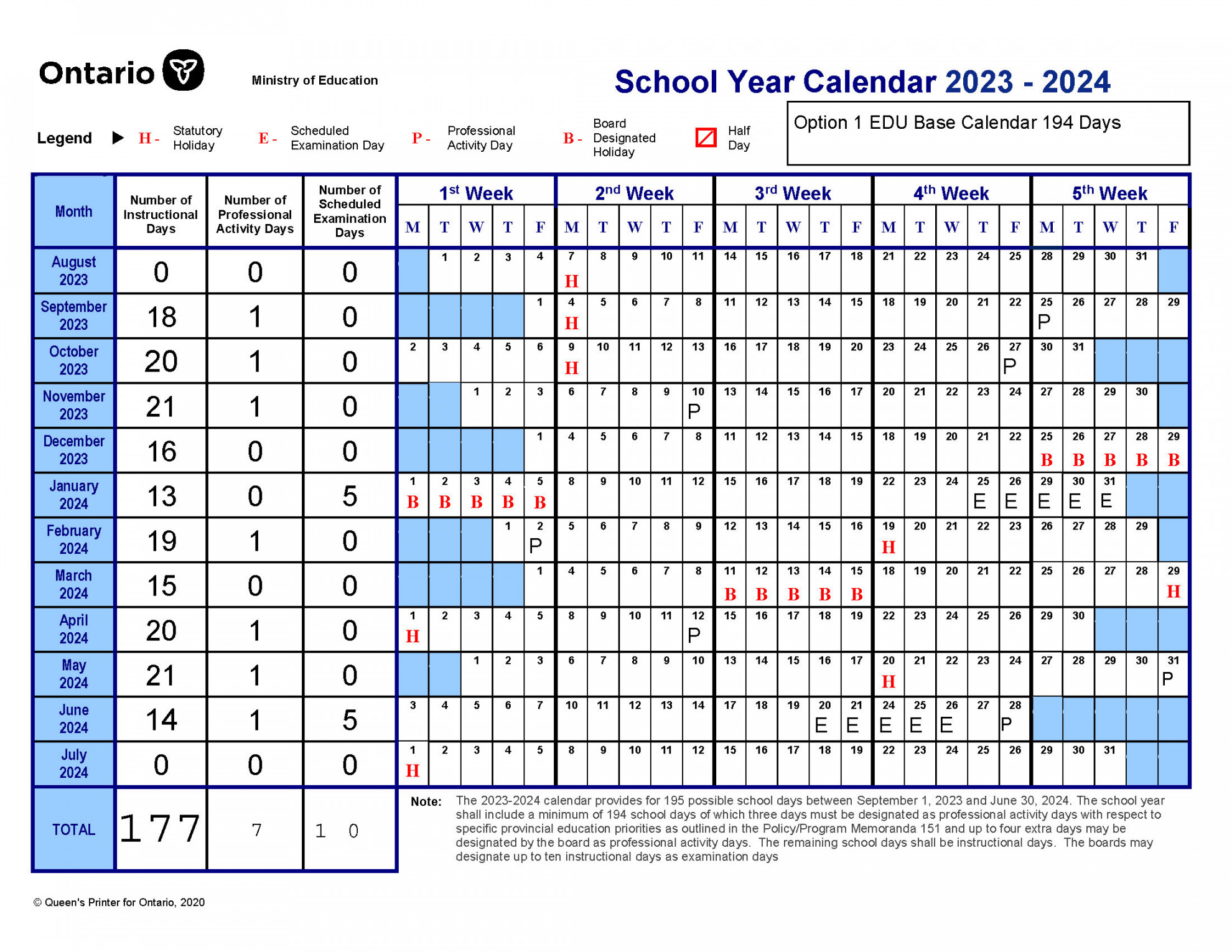 Input needed for - School Year Calendar - C.M.L