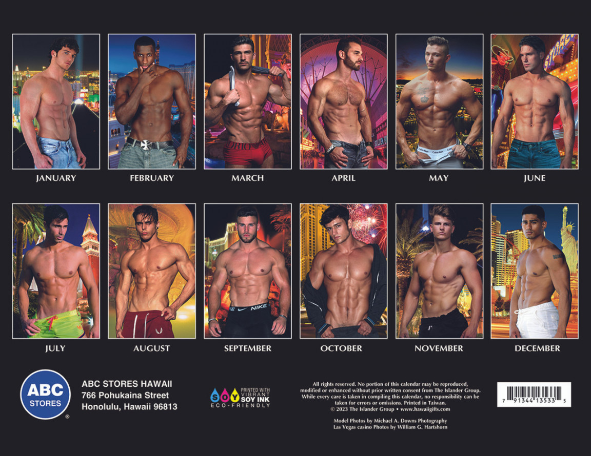 Las Vegas Men Calendar