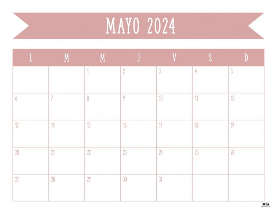 May  Calendars -  FREE Printables  Printabulls