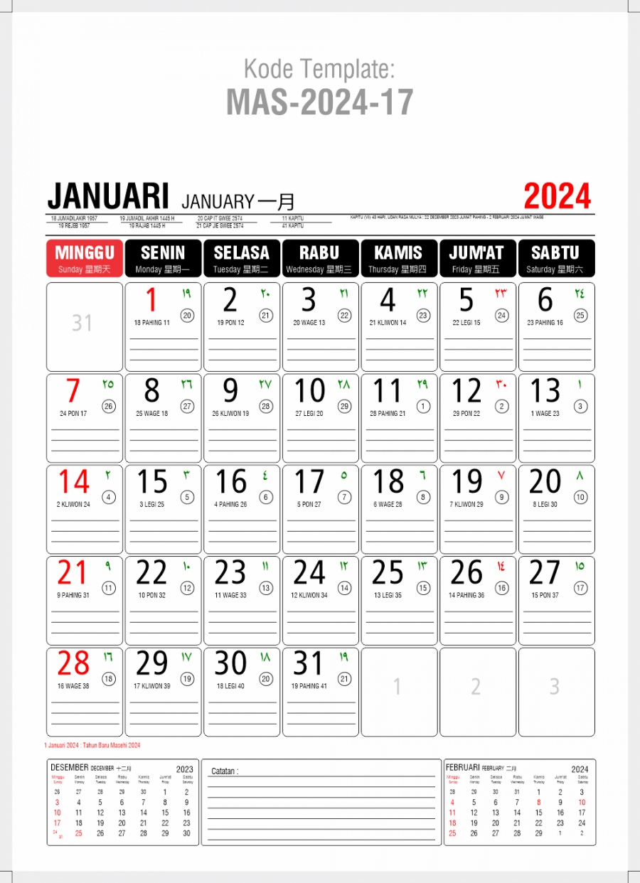 Template Kalender Kerja   Kalender Bulanan, Kalender Kantor