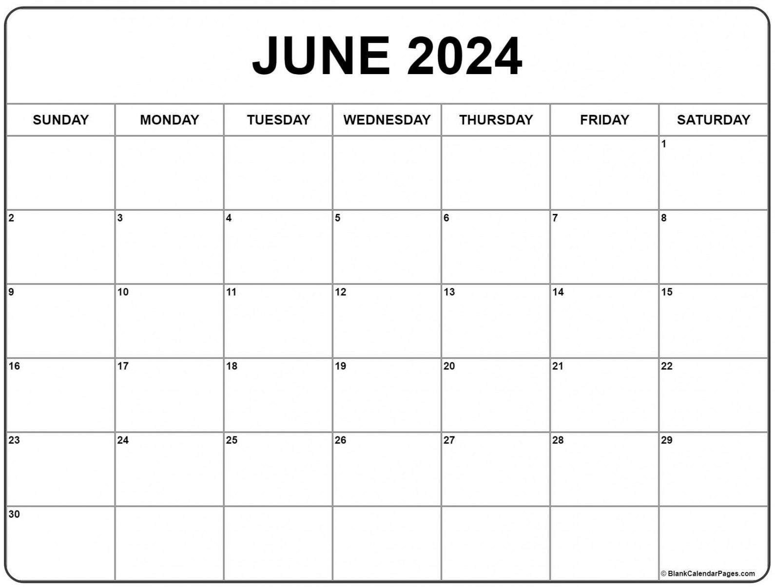 June  calendar  free printable calendar