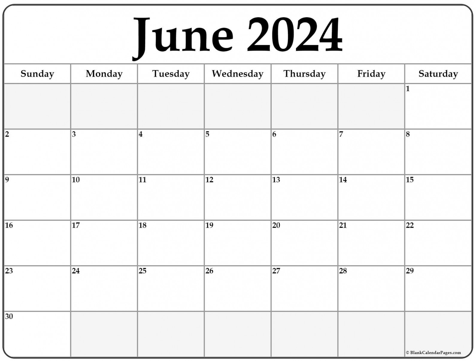 June  calendar  free printable calendar