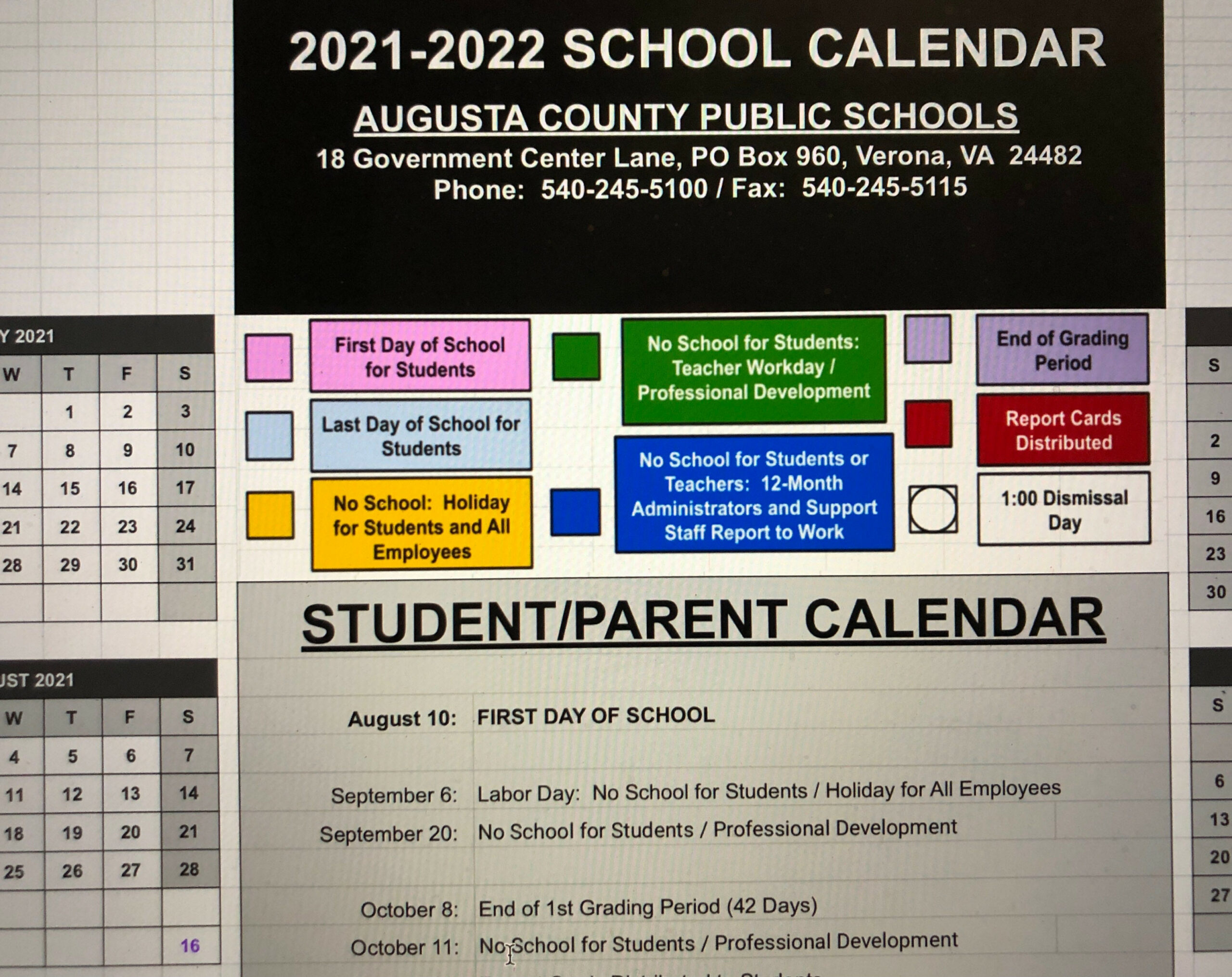 Augusta County School Board approves next year