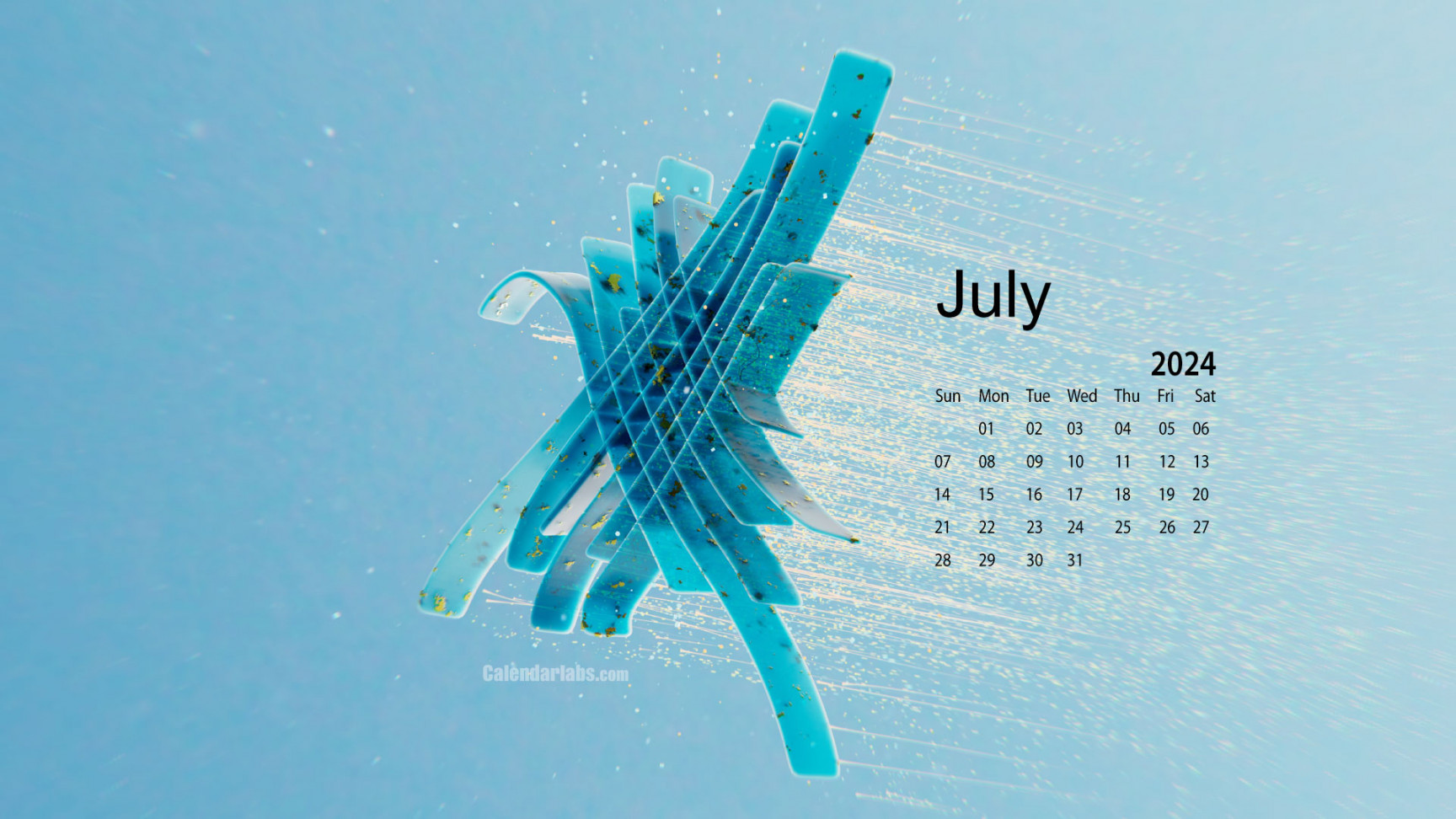 July  Desktop Wallpaper Calendar - CalendarLabs