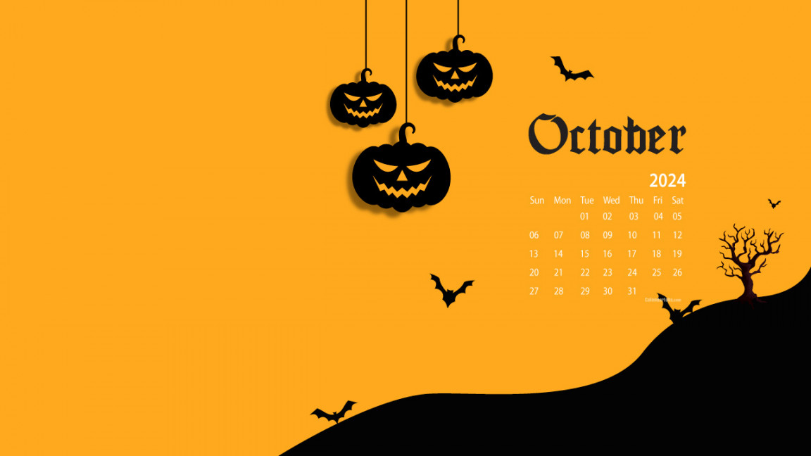 October  Desktop Wallpaper Calendar - CalendarLabs