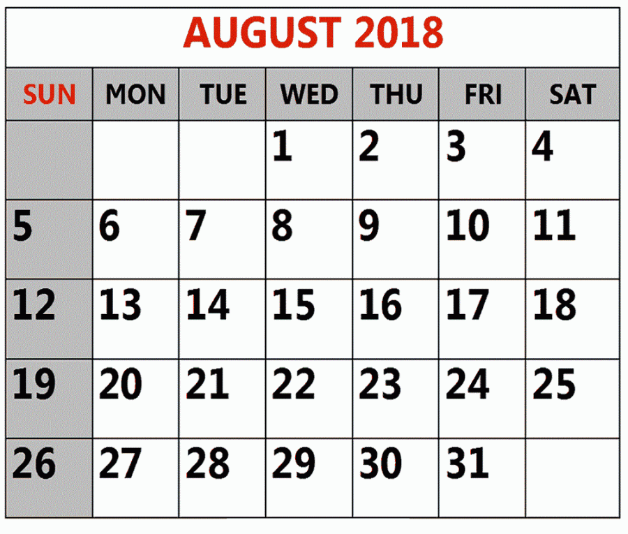 Printable Calendar August  By Month http://image