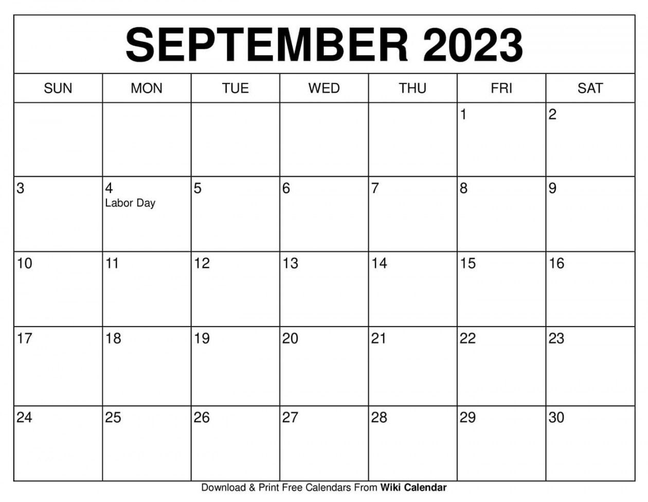 Printable September  Calendar Templates With Holidays