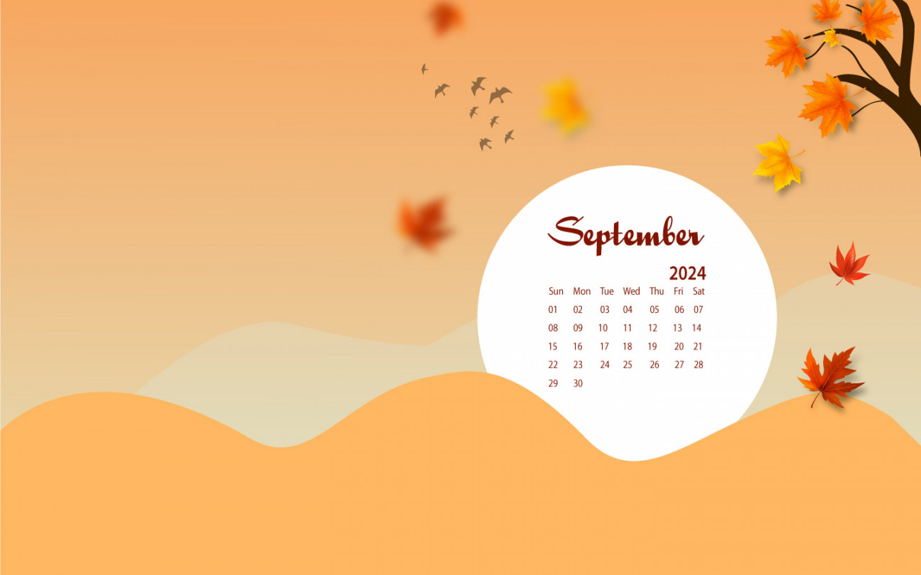 September  Desktop Wallpaper Calendar - CalendarLabs