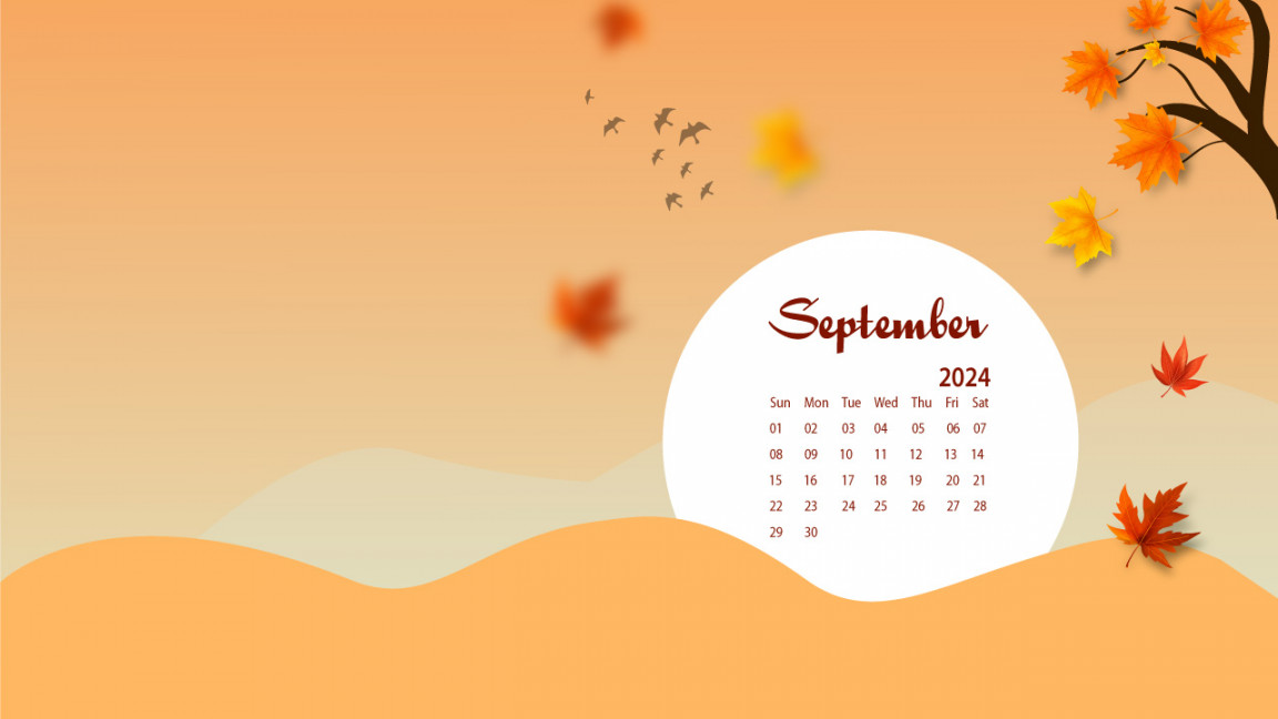 September  Desktop Wallpaper Calendar - CalendarLabs