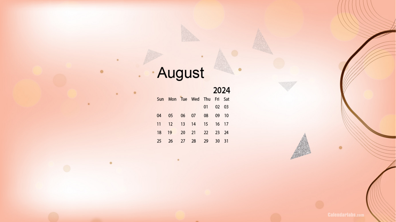 August  Desktop Wallpaper Calendar - CalendarLabs