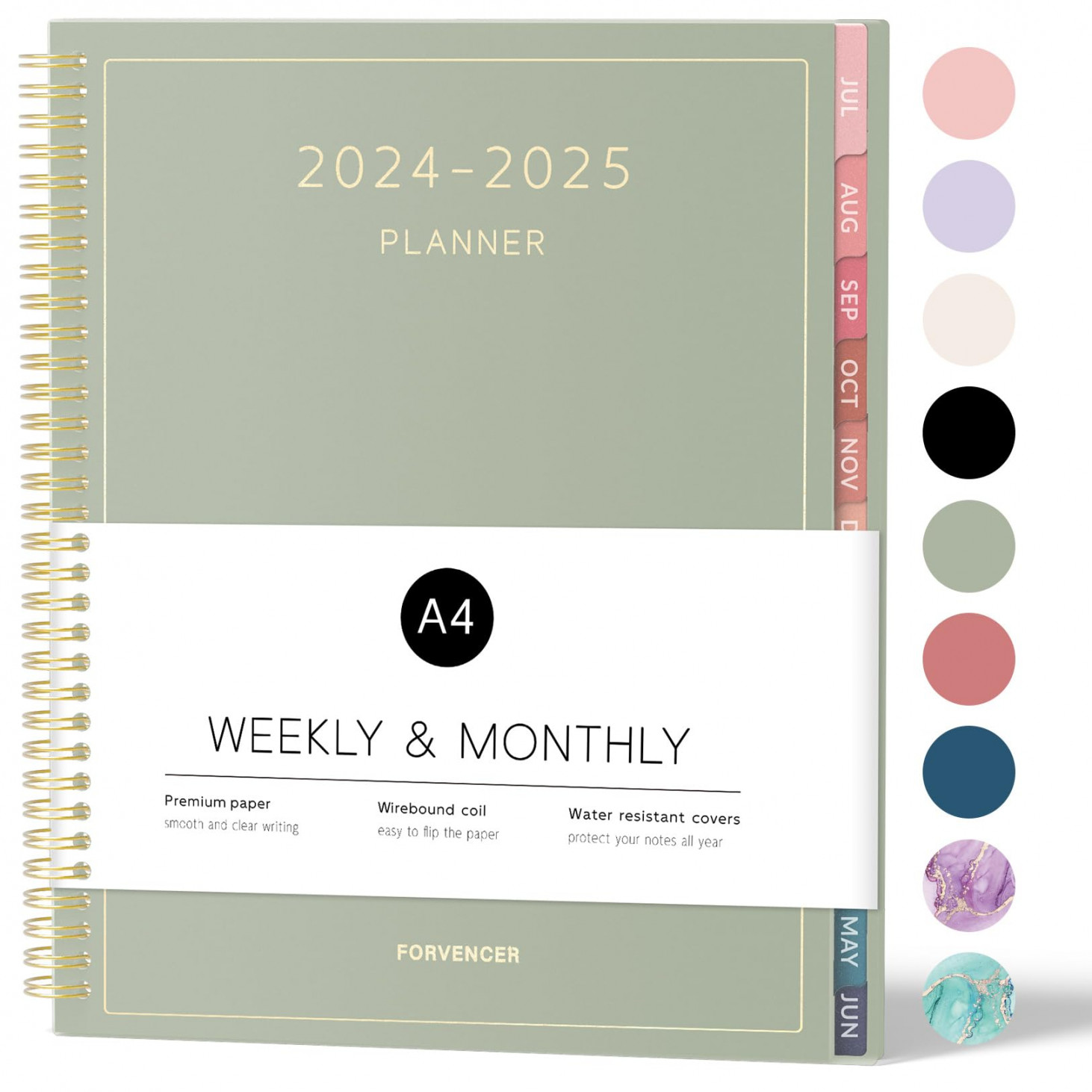 Forvencer Academic Planner -, Weekly & Monthly Planner (July  -  June ),