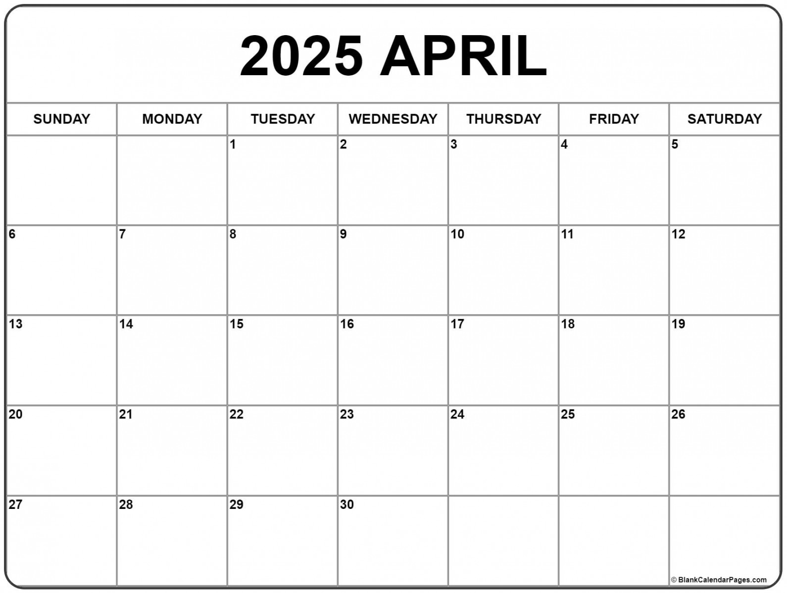 April  calendar  free printable calendars