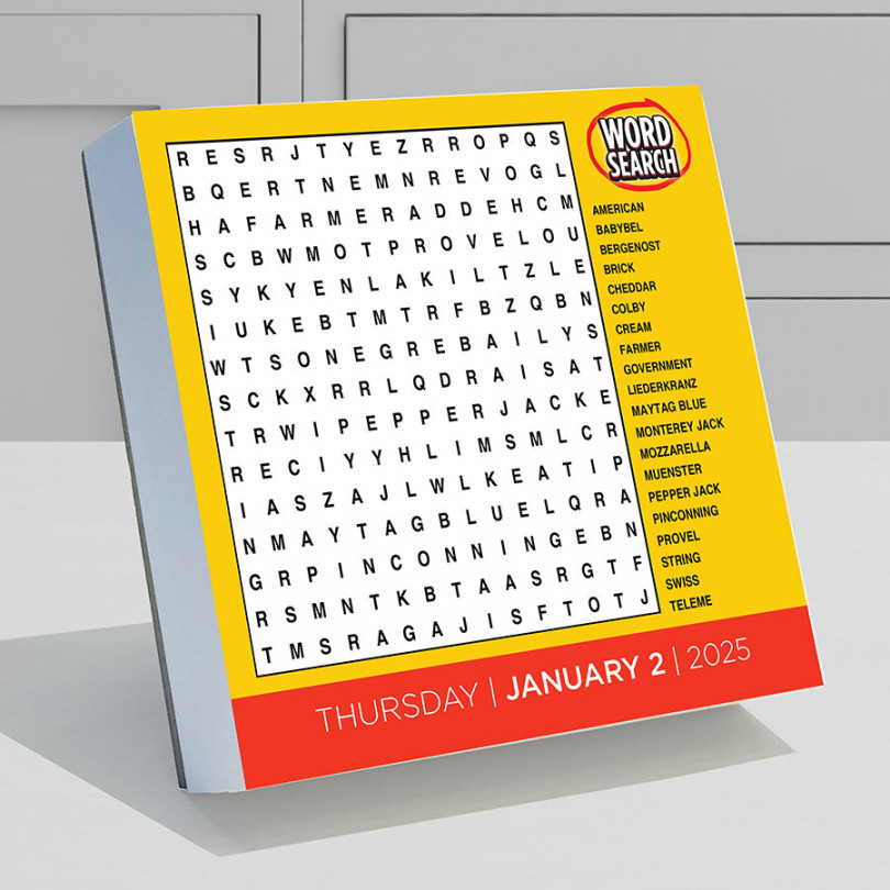 Daily Word Puzzle Daily Desktop Calendar