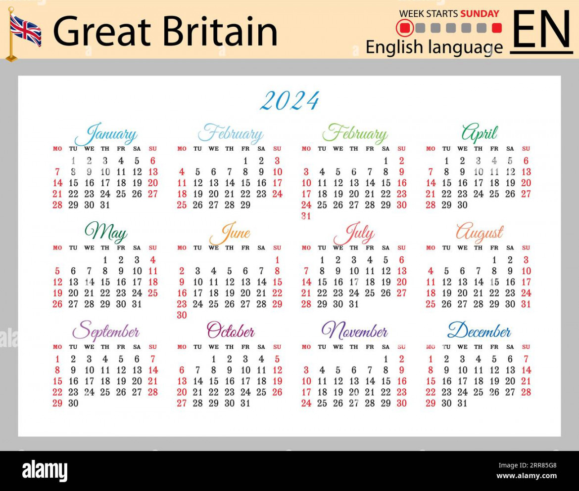 English horizontal pocket calendar for  (two thousand twenty